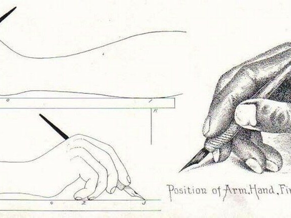 как правильно писать пером